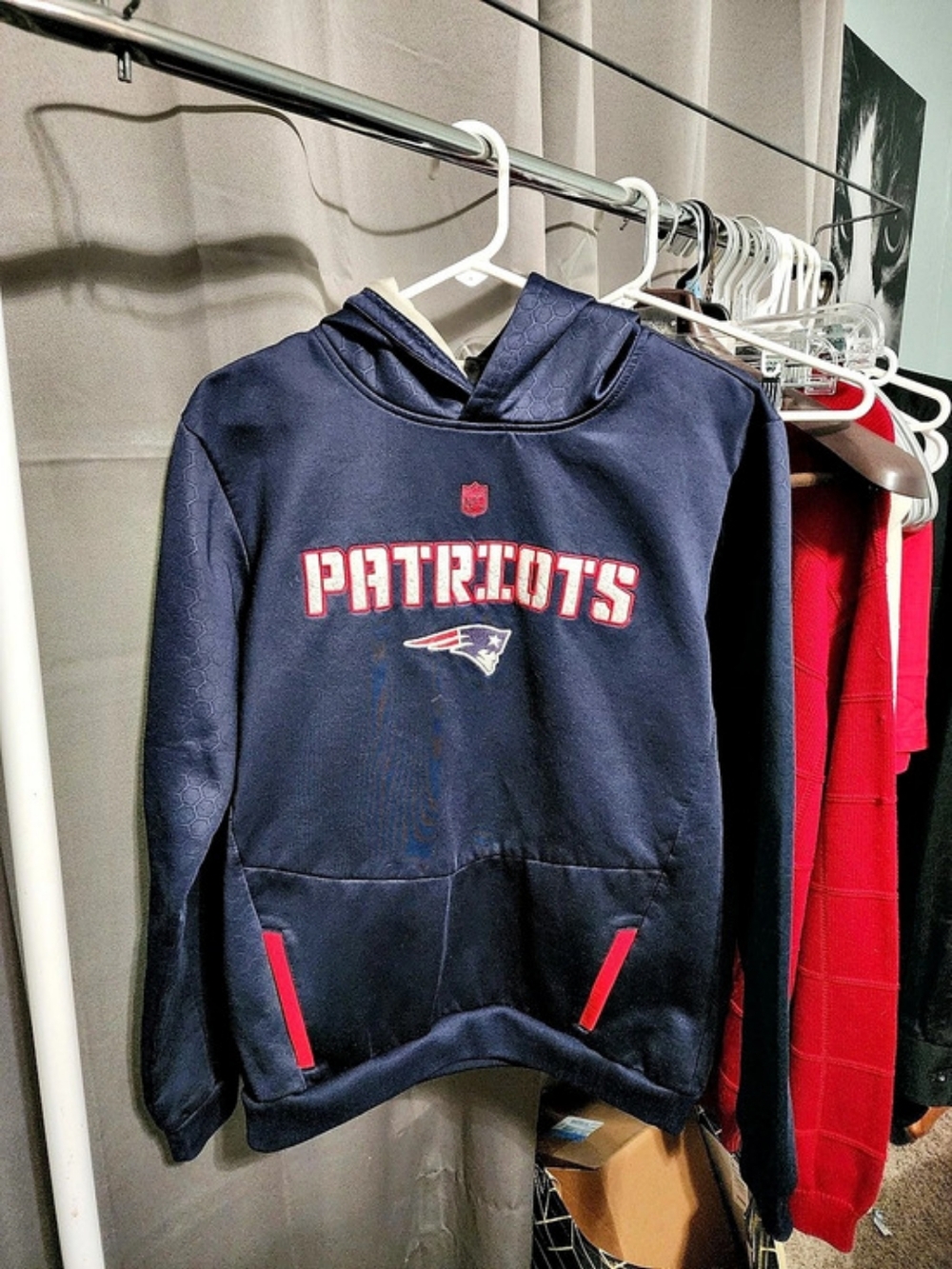 Nike Patriots Pullover Hoodie in Blue